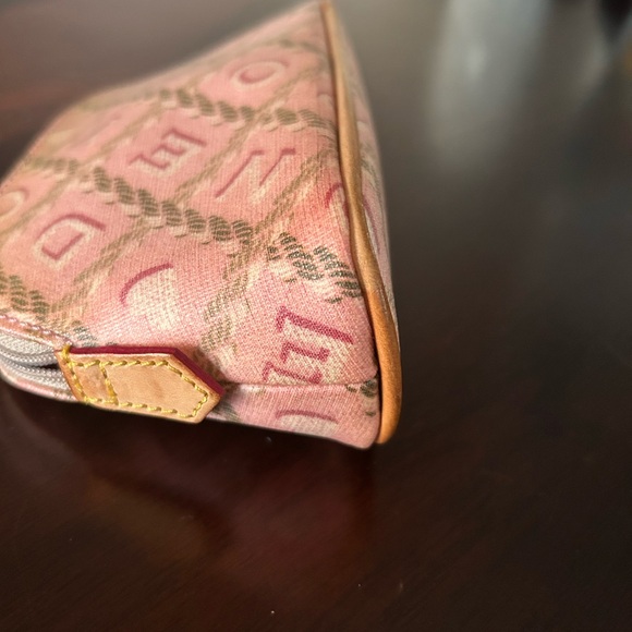 Dooney & Bourke Pink Monogram Pouch Duo Makeup & Coin/Key - Picture 6 of 11